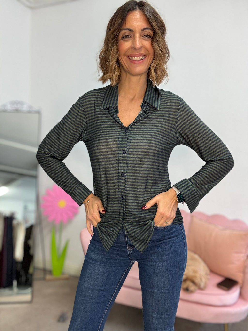 La cachemiretta camicia Righe