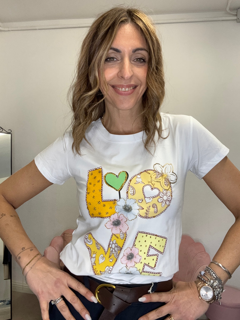 T-shirt Love cartoon