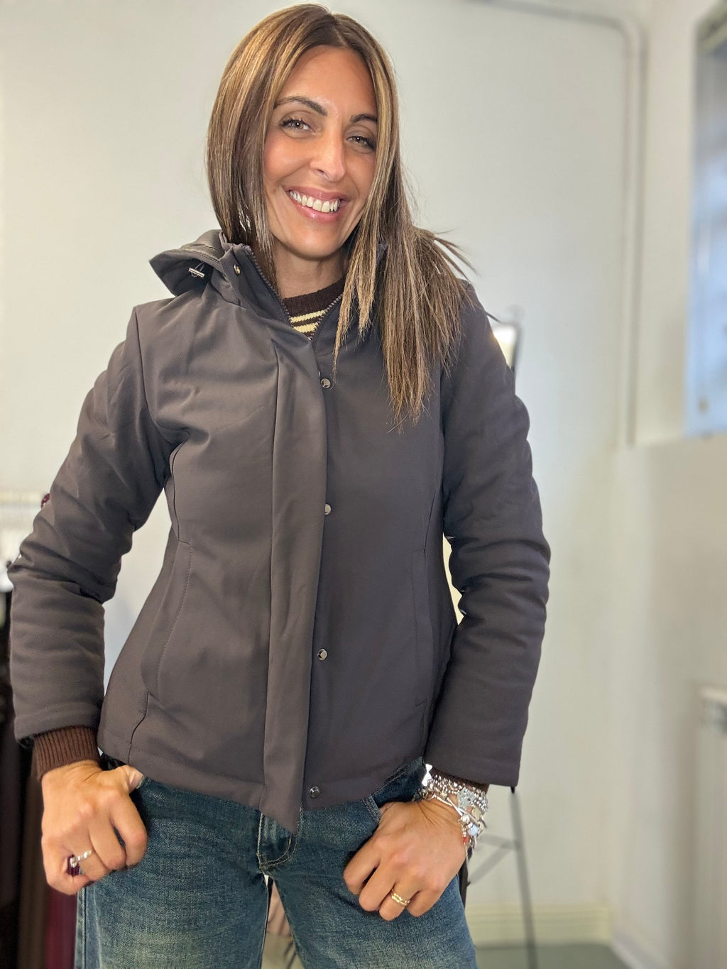 Il piumino Banny tessuto tecnico