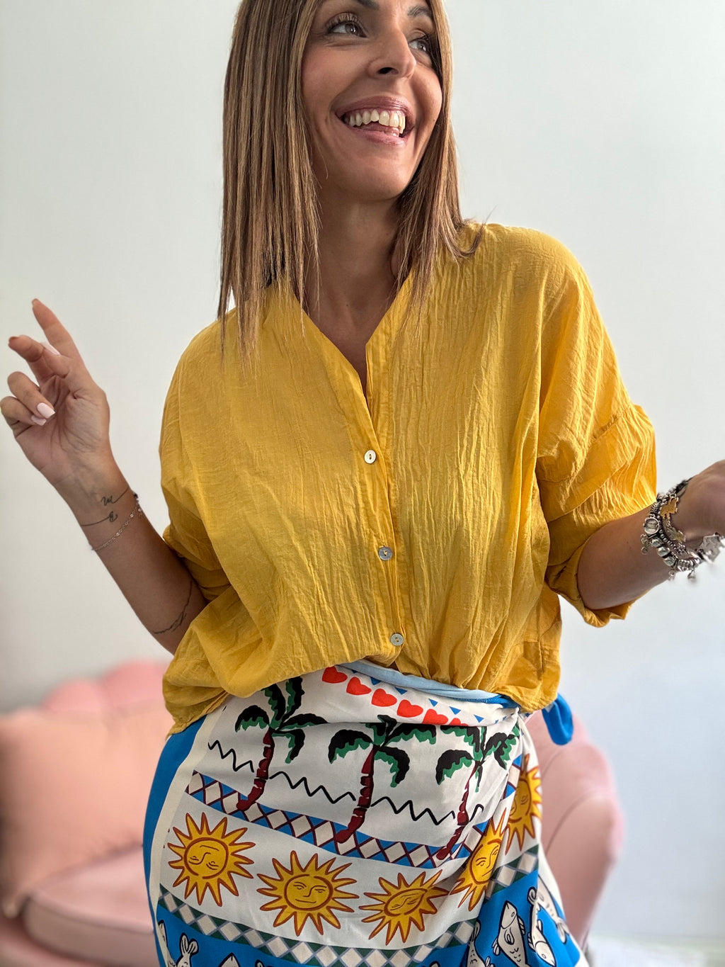 La camicia 100% cotone