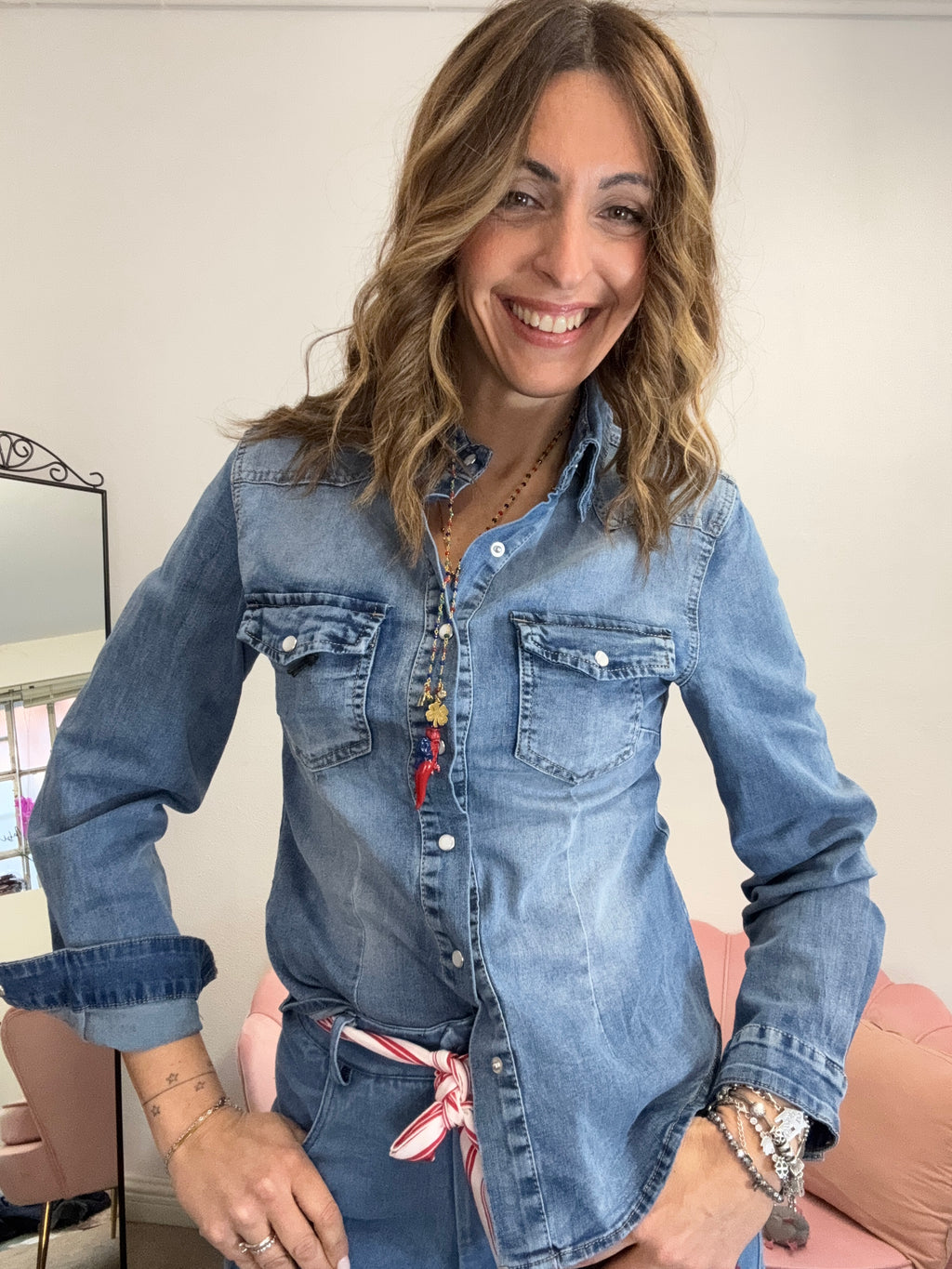 La camicia in denim