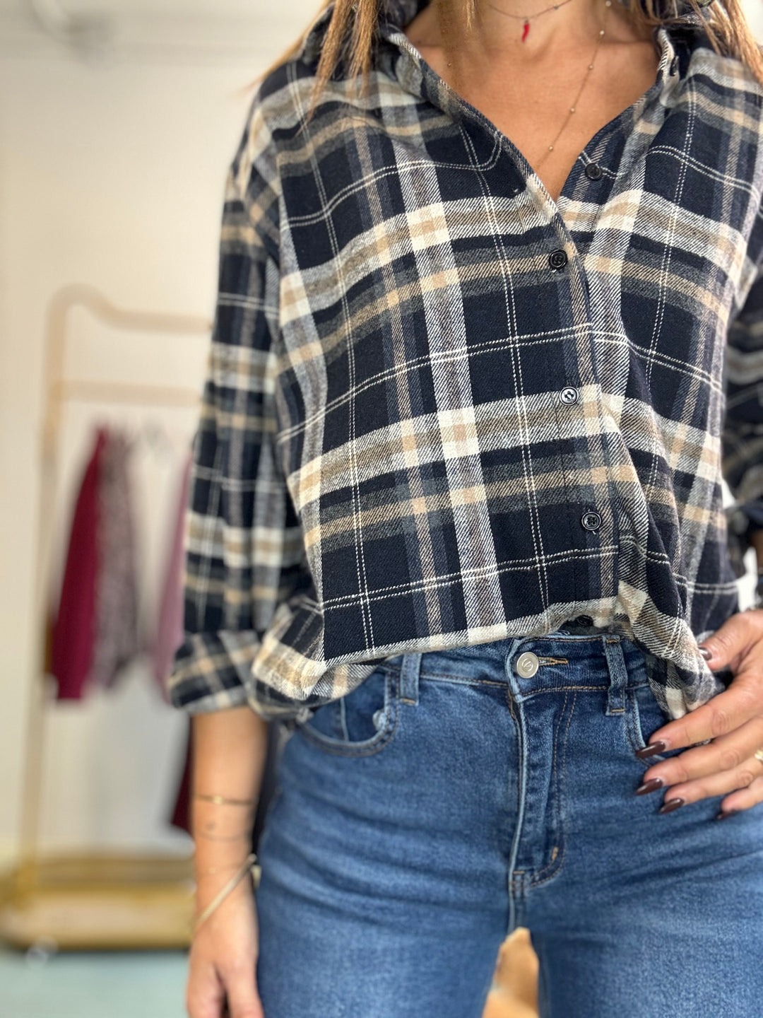 La camicia Ambra in flanella