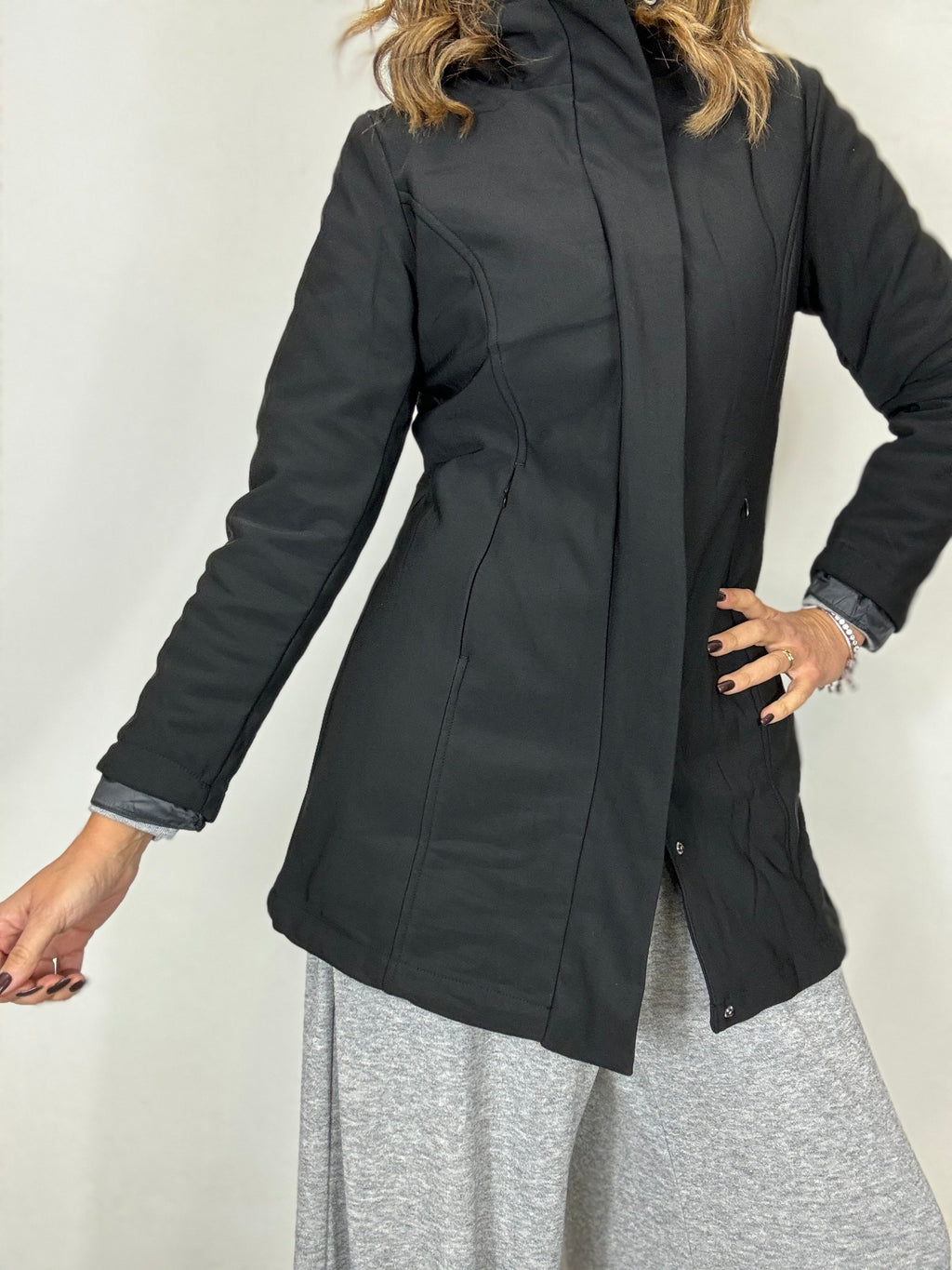 Il giaccone 3 in 1 ( in nero blu e ghiaccio )