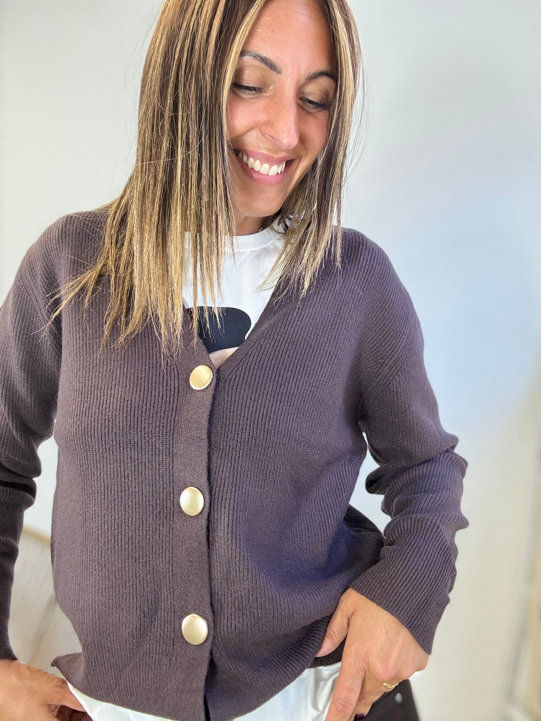 Cardigan gioiello