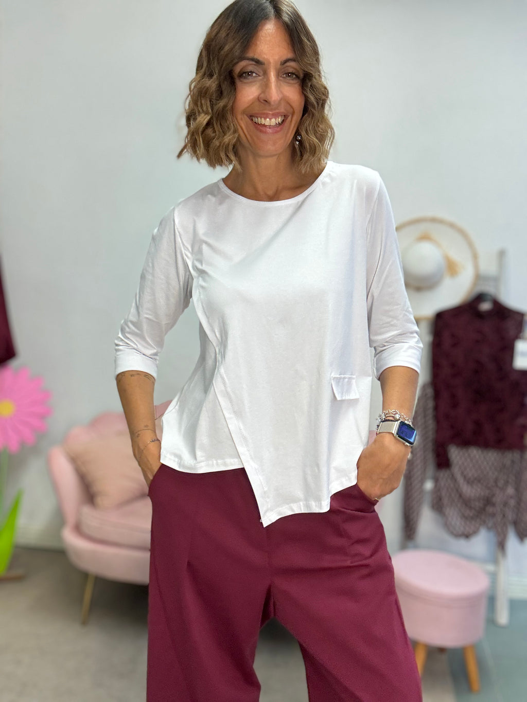 La t-shirt dal taglio irregolare