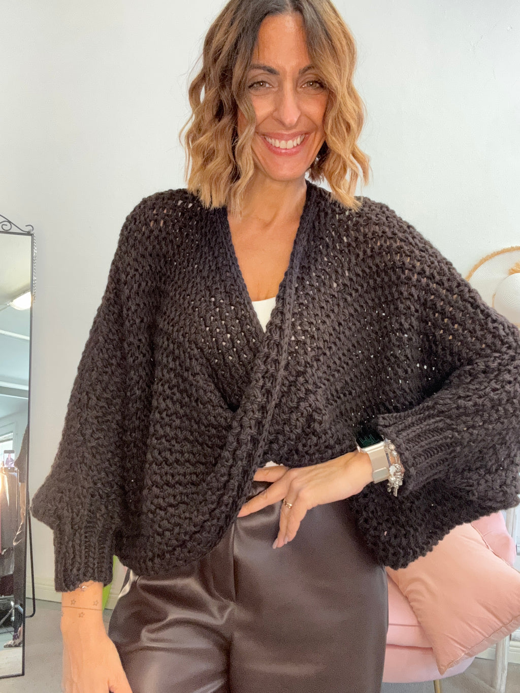 Il pull intreccio uncinetto