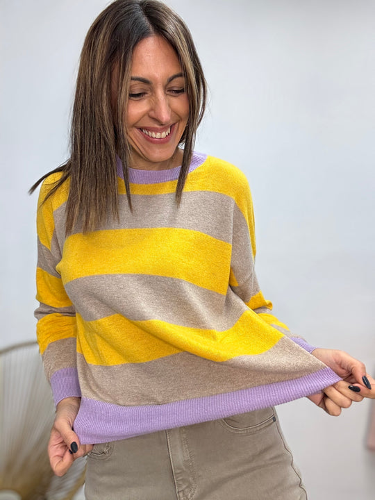 Il pull Sofi col cachemire e le Rigone