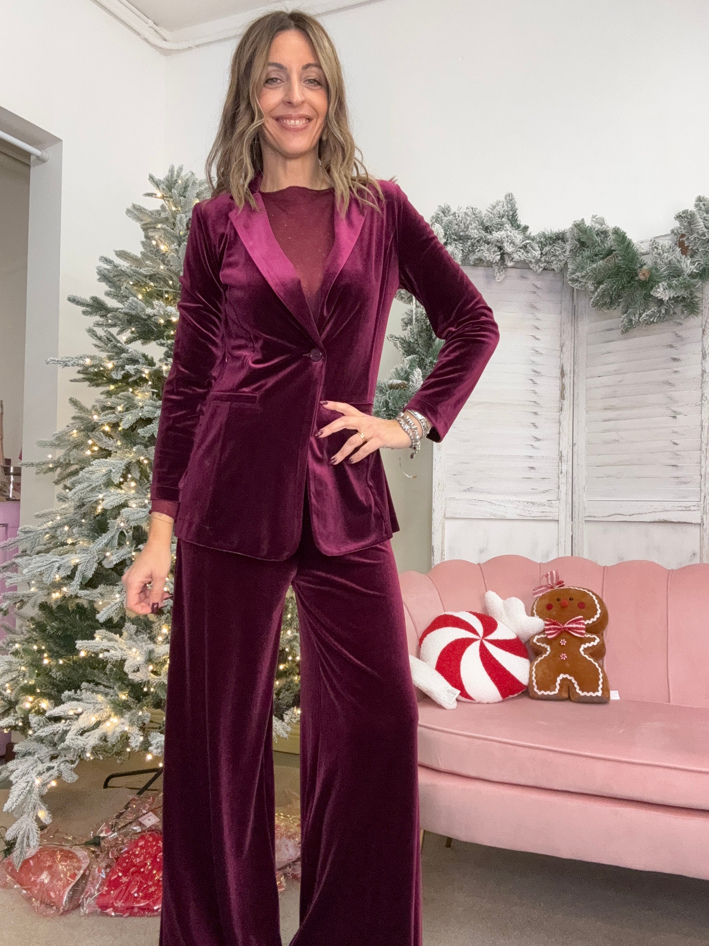 Il completo di velluto Lafemme