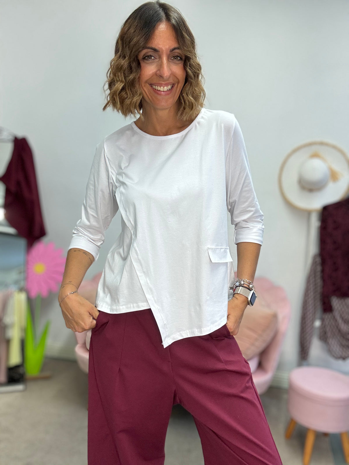 La t-shirt dal taglio irregolare