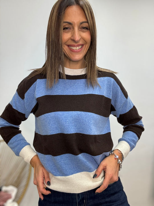 Il pull Sofi col cachemire e le Rigone