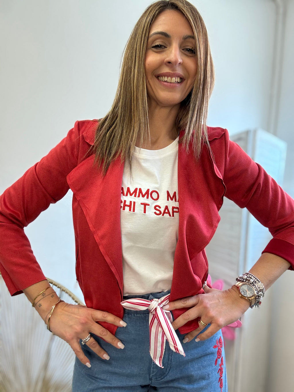 La giacchina alcantara senza zip