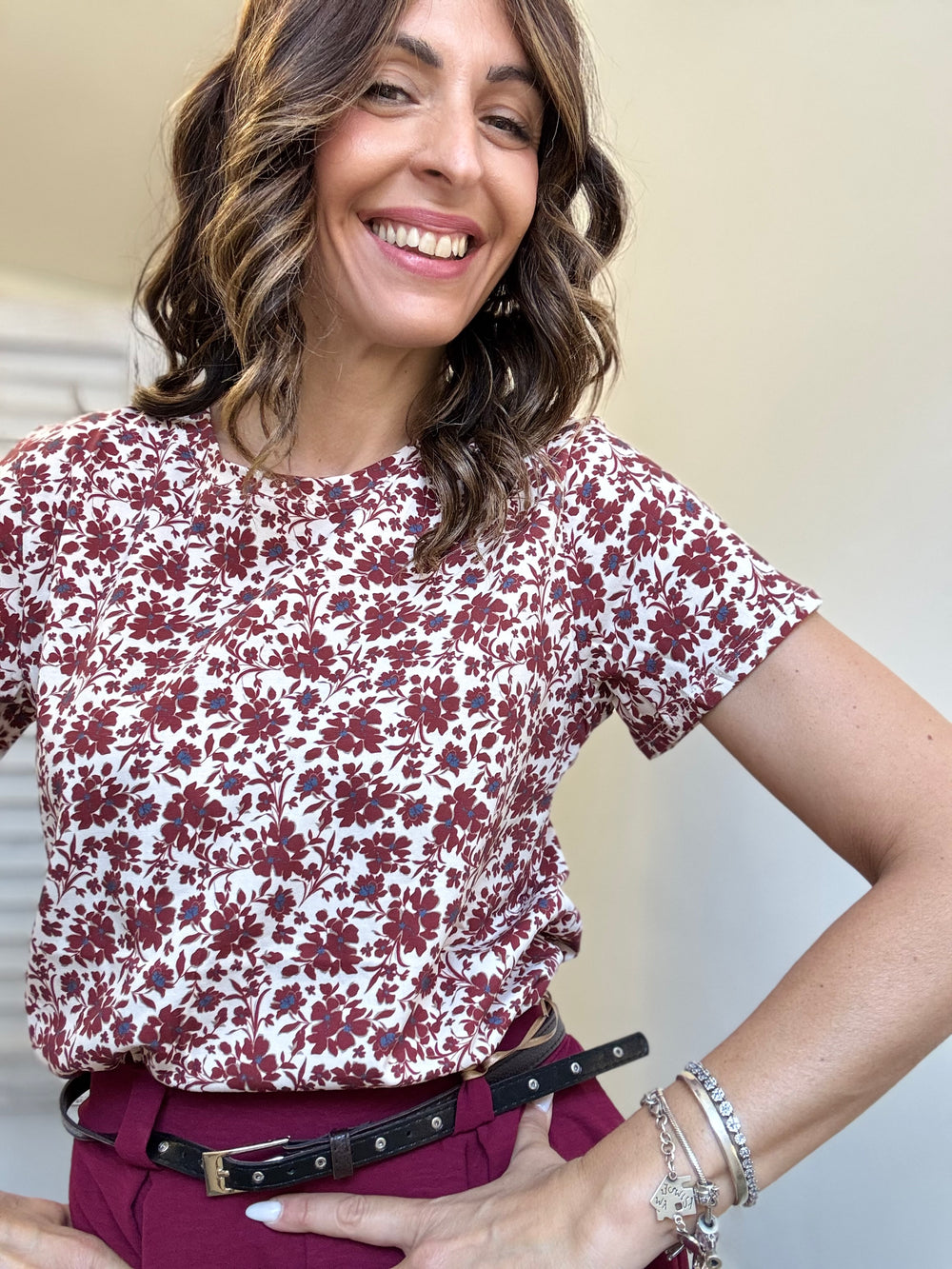 T-shirt fiorellini Lalli