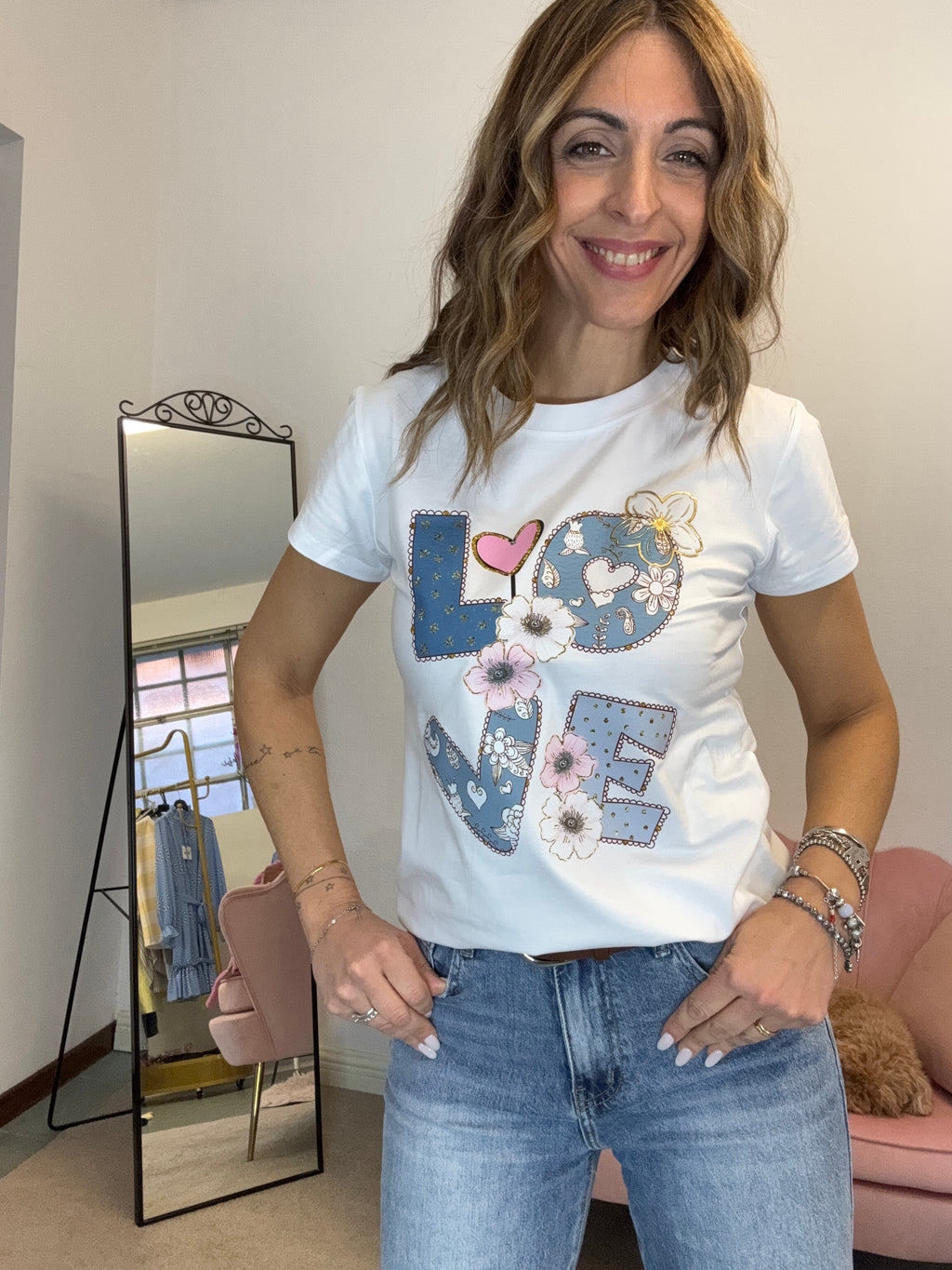 T-shirt Love cartoon