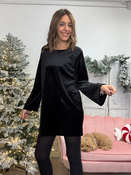 Abito campana velluto