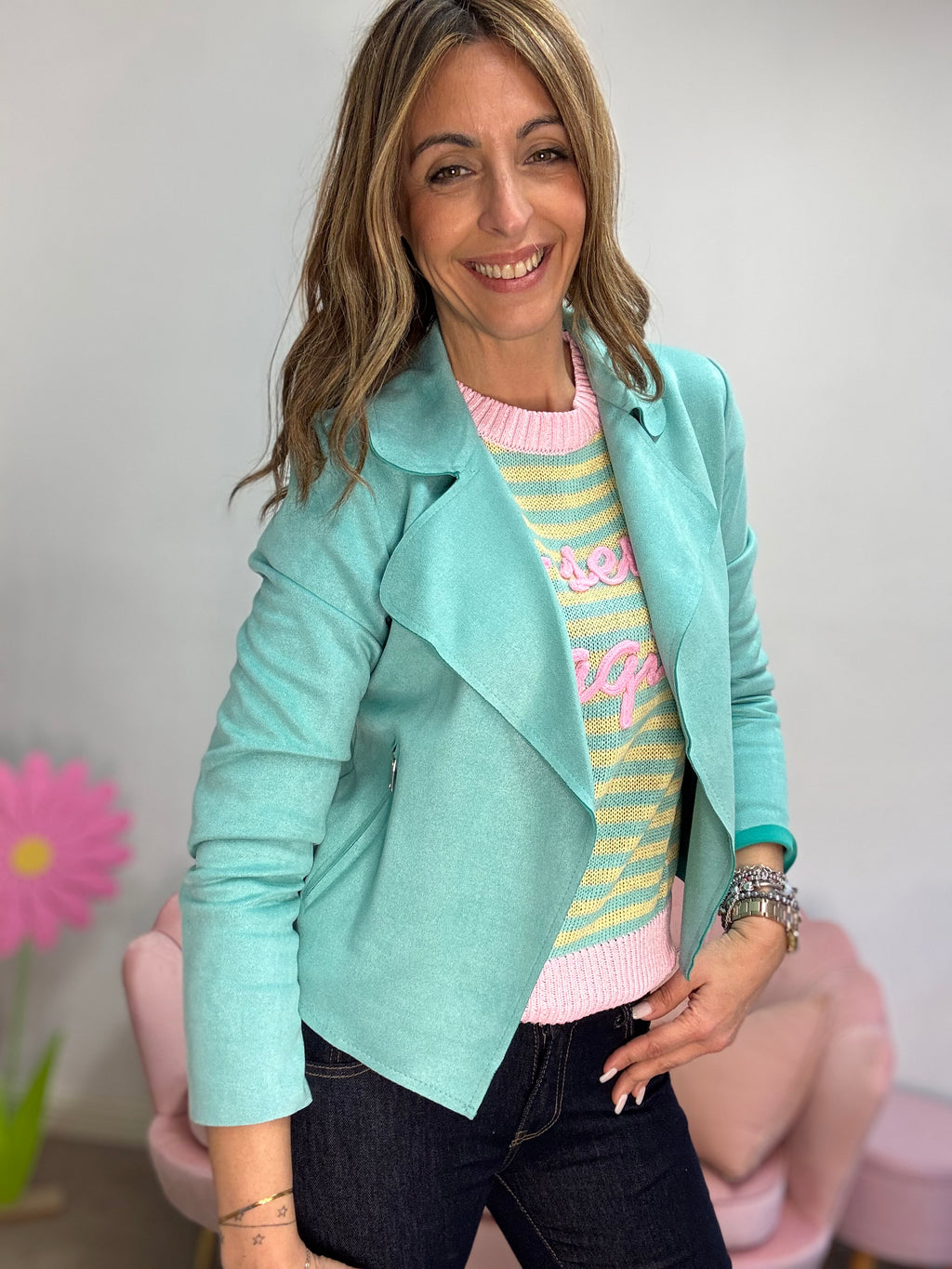 La giacchina alcantara senza zip