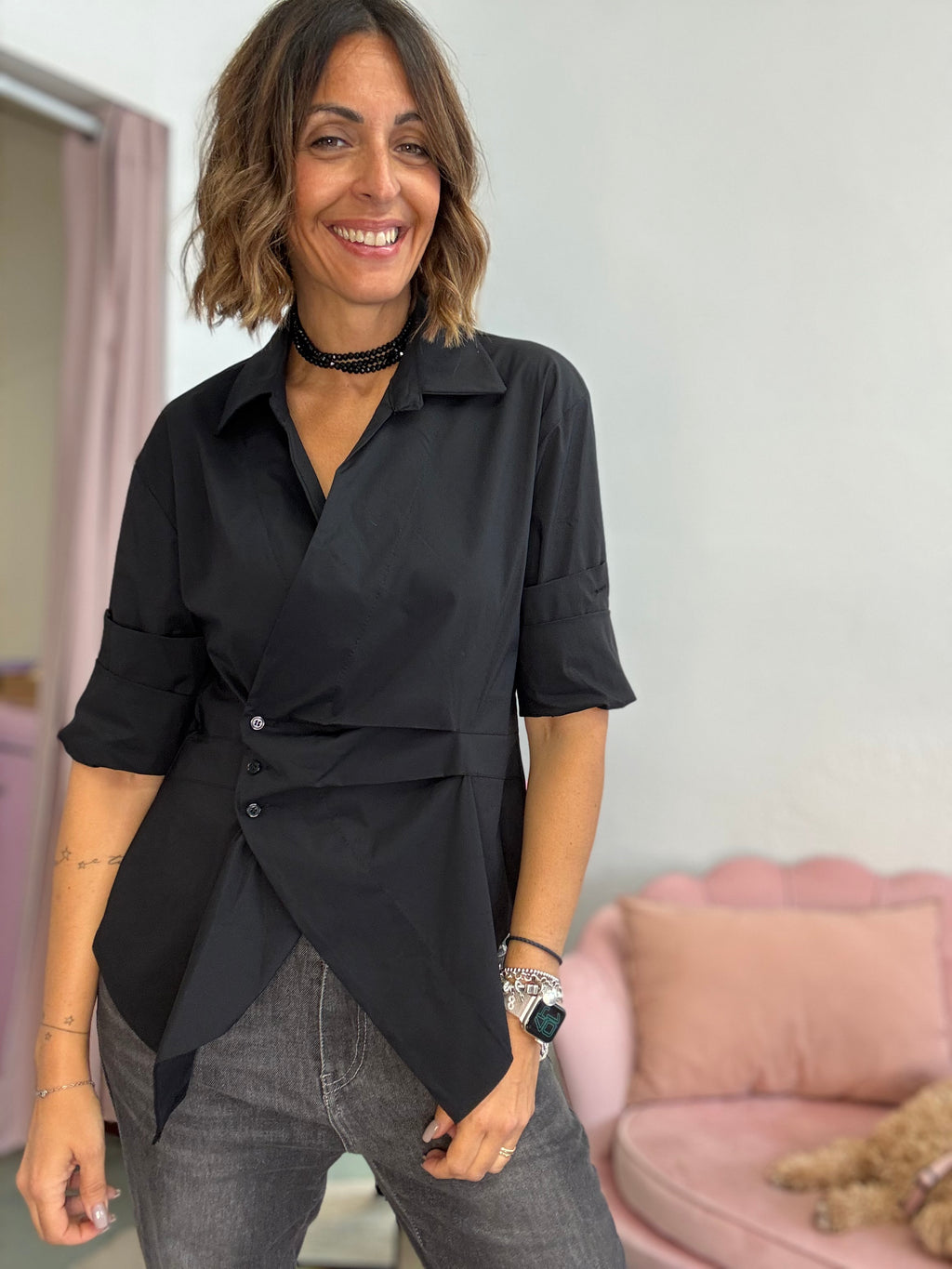 La camicia irregolare stupenda