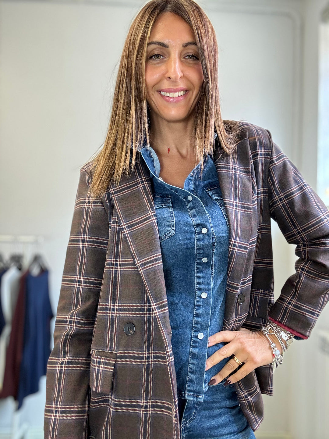 Il blazer coffee