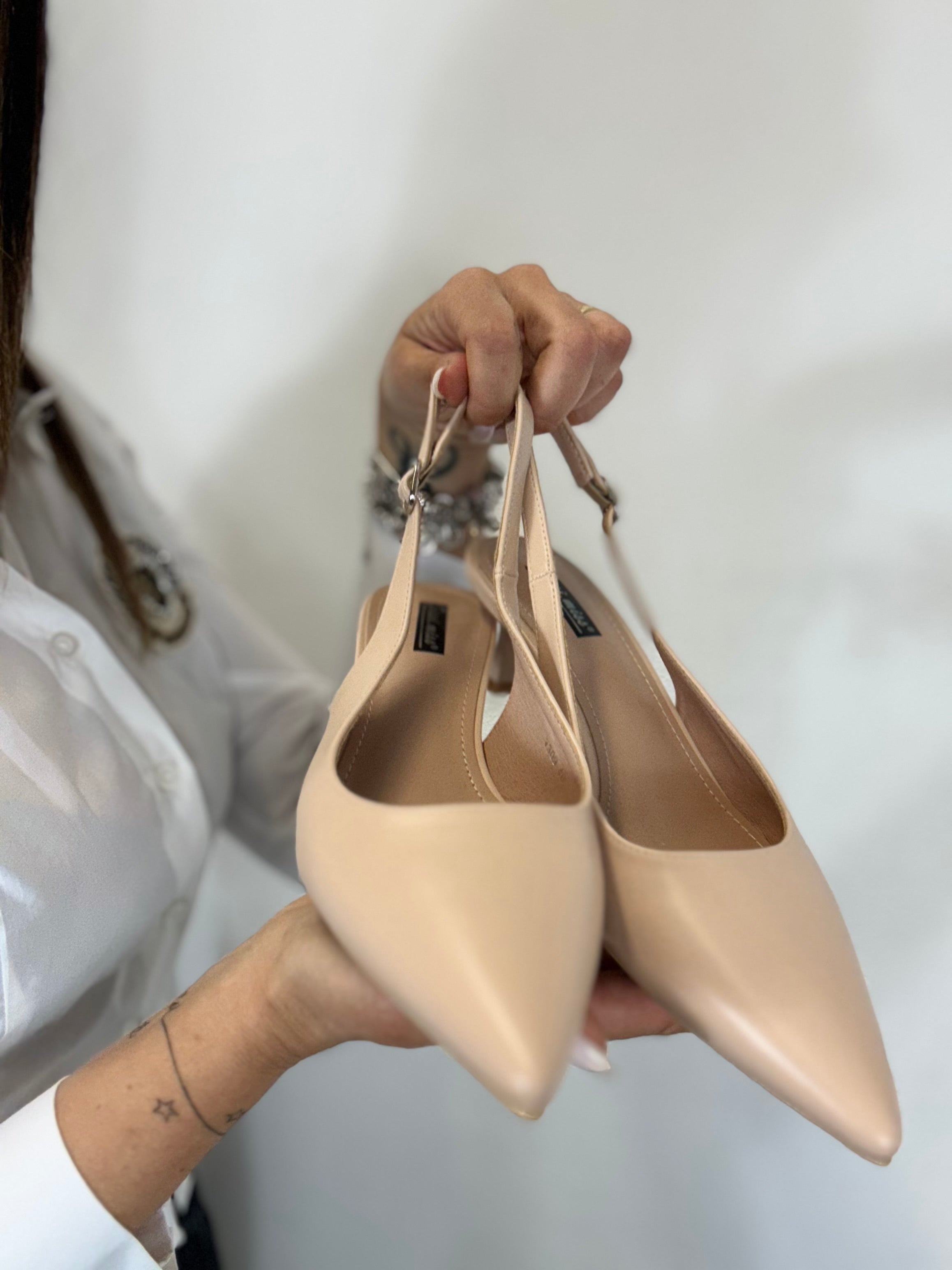 La décolleté con il tacco basso