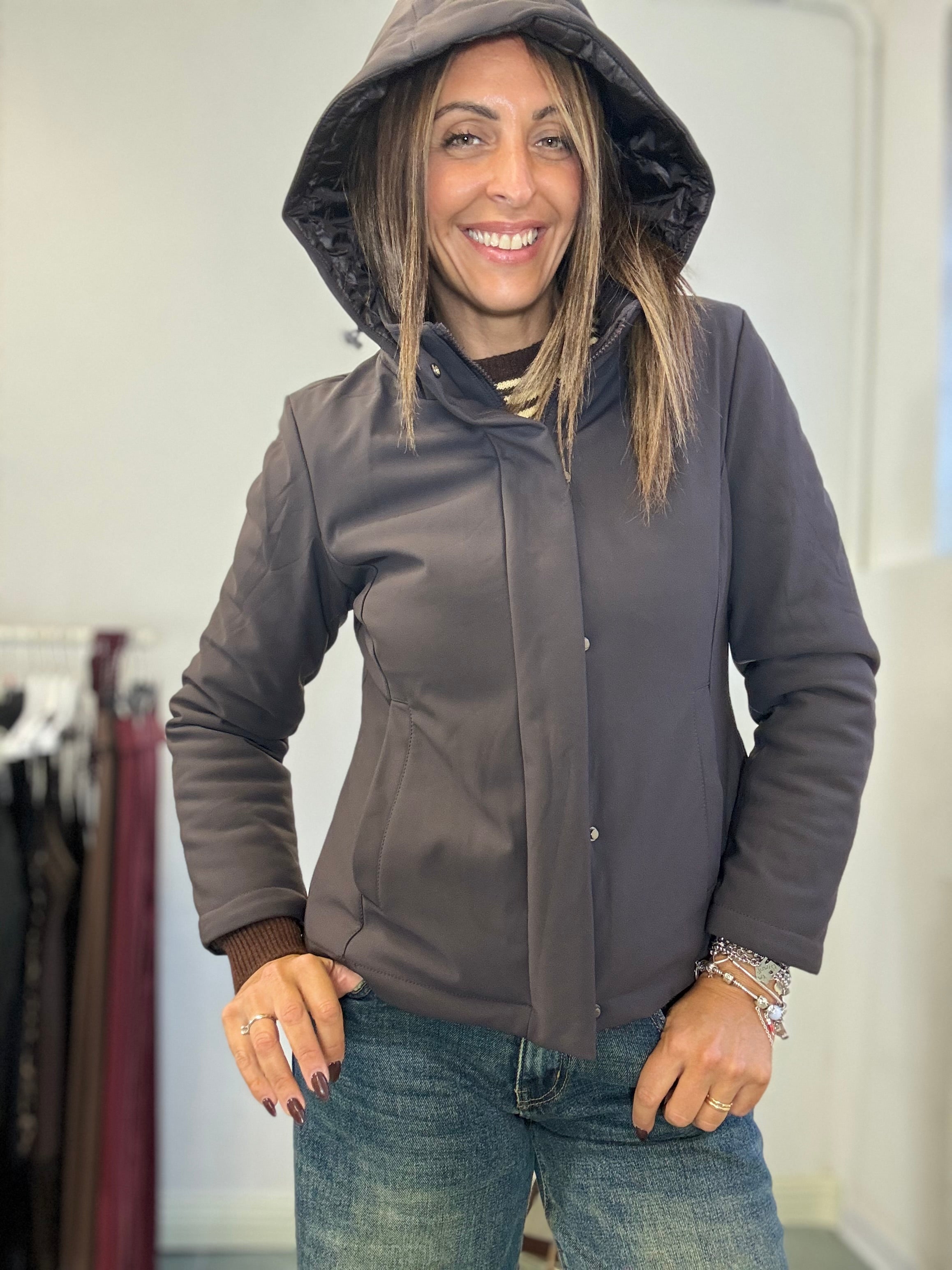 Il piumino Banny tessuto tecnico