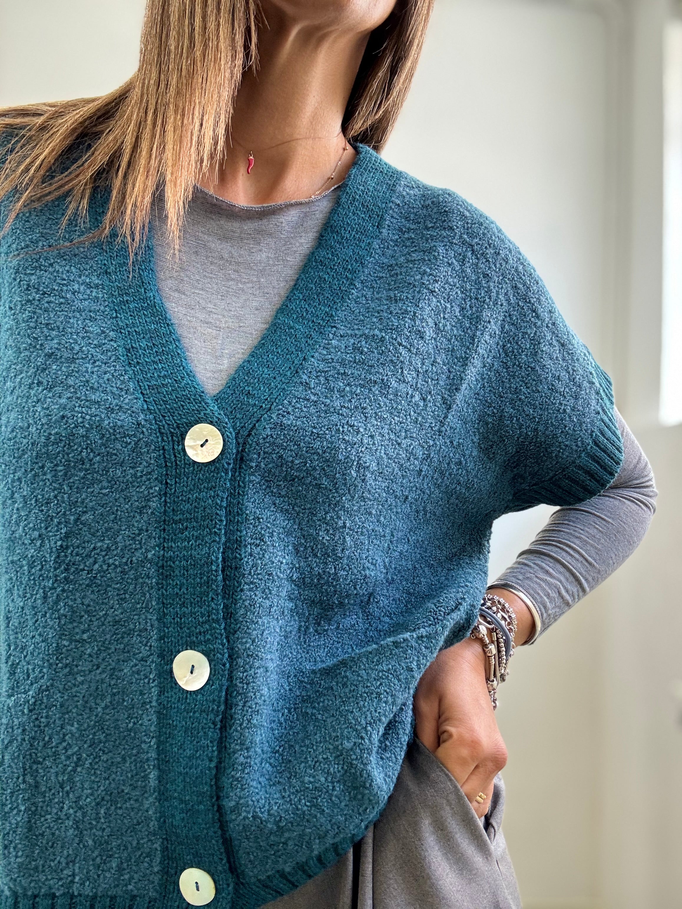 Il cardigan boucle