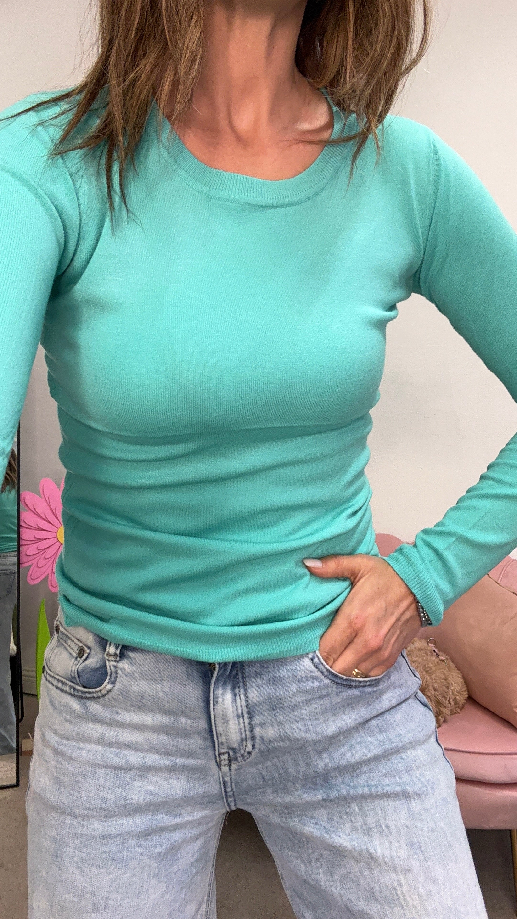 Il pull basico fluo