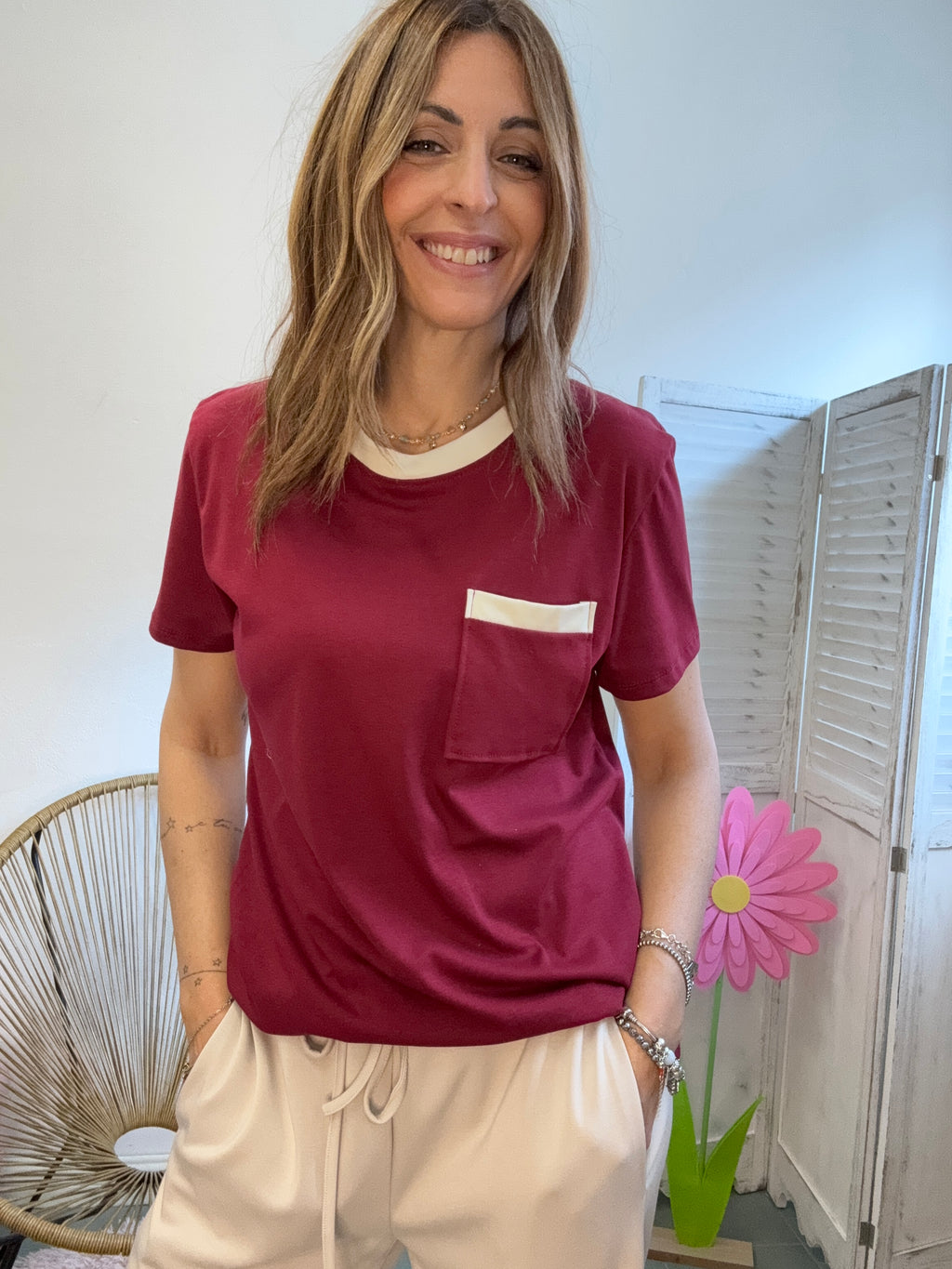 La T shirt bordini