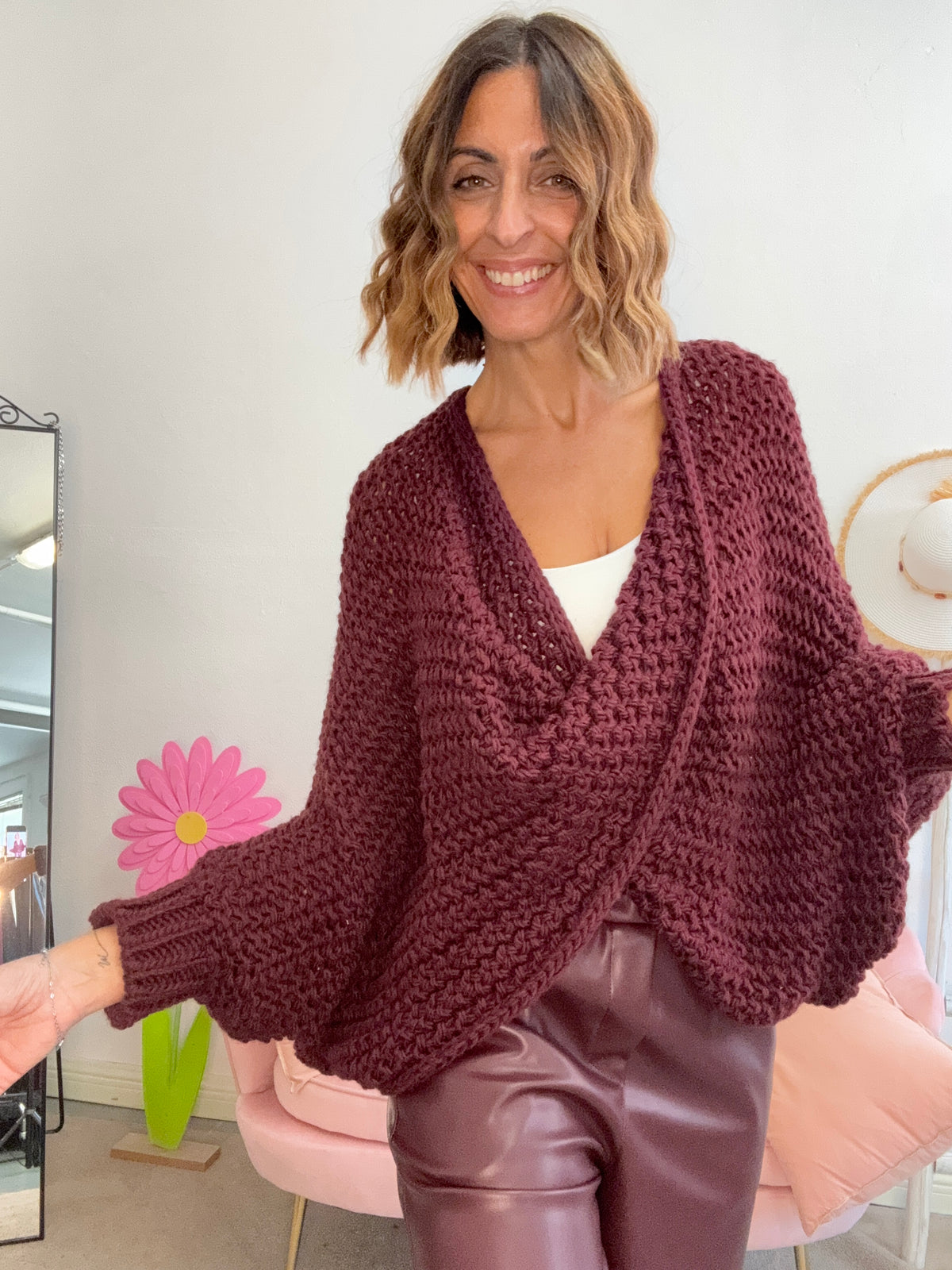 Il pull intreccio uncinetto