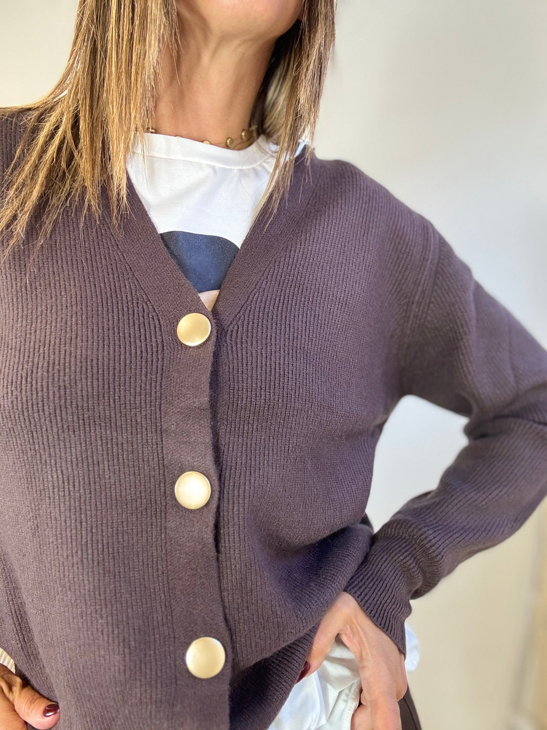 Cardigan gioiello