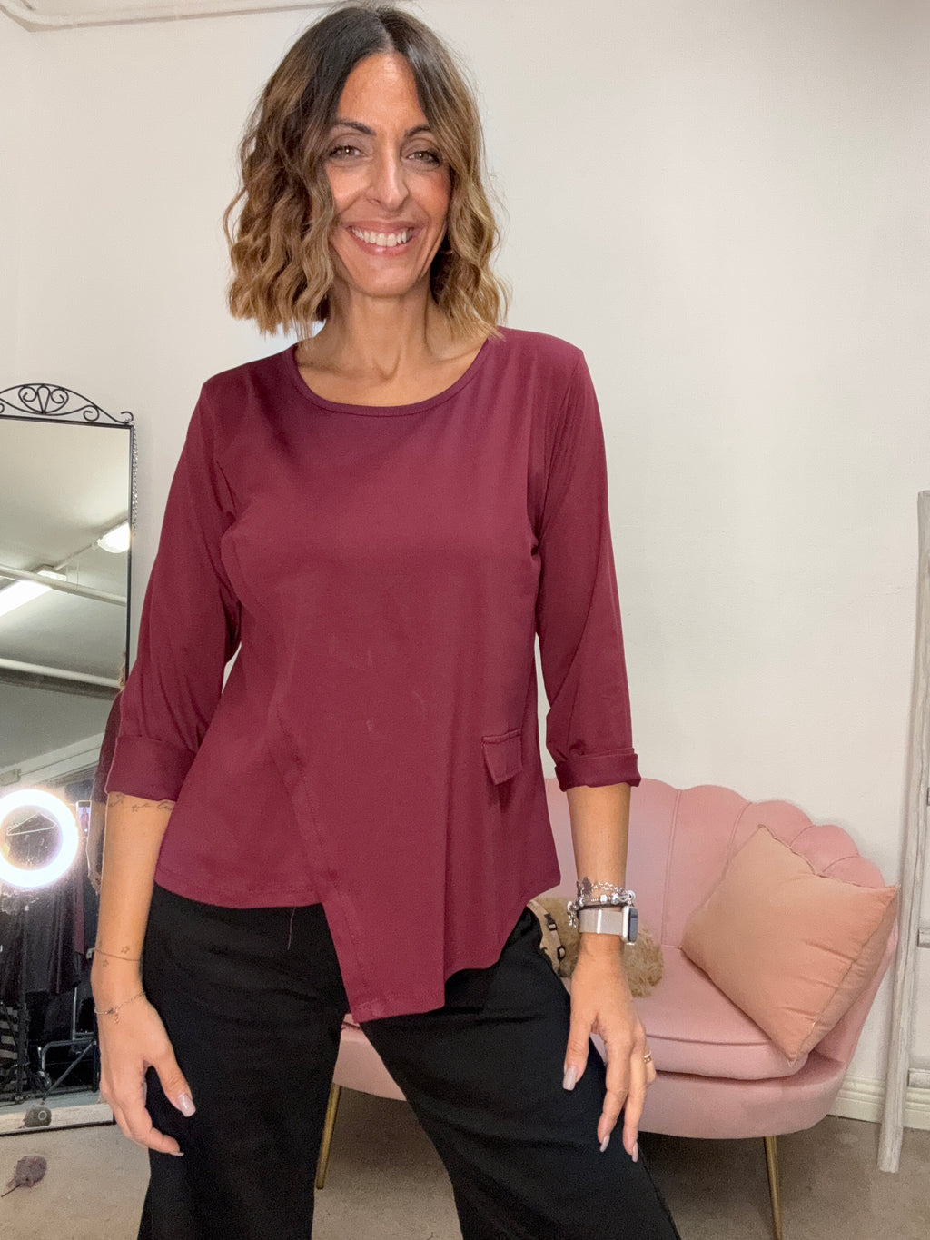 La t-shirt dal taglio irregolare