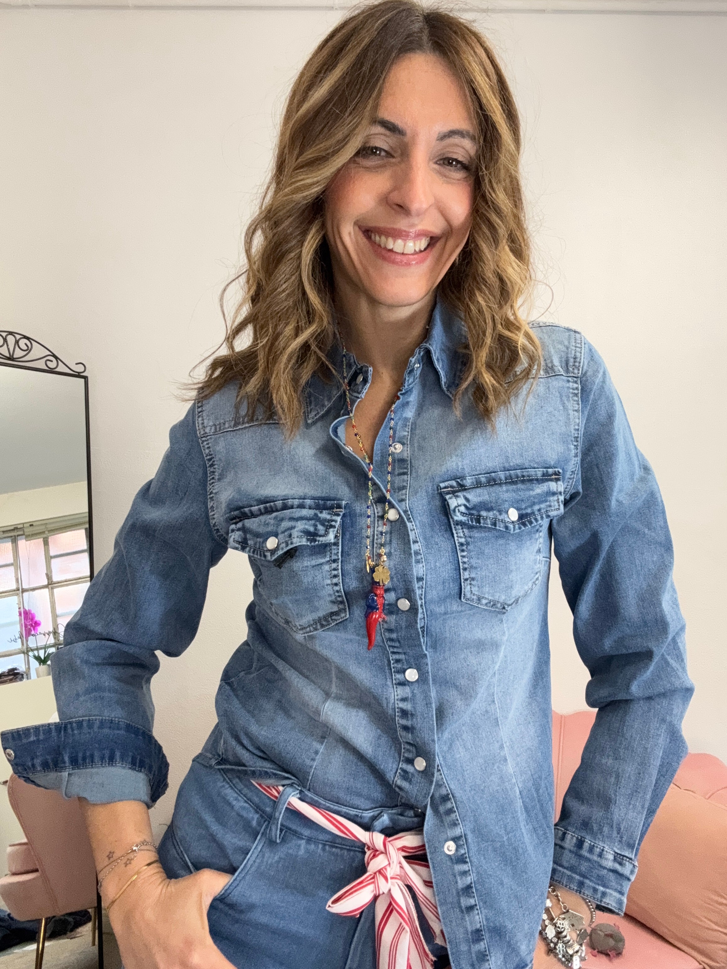La camicia in denim