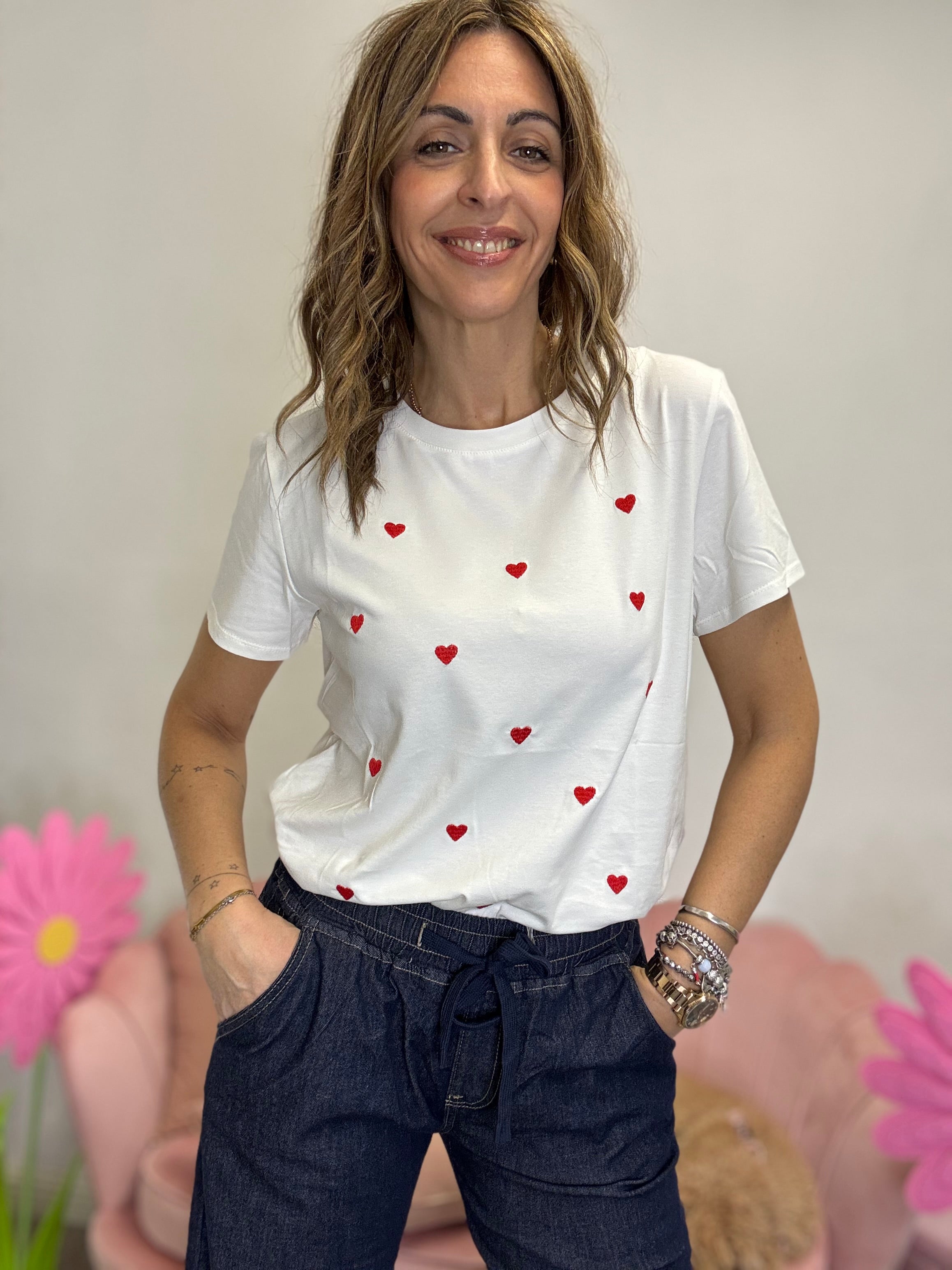 La t-shirt cuoricini