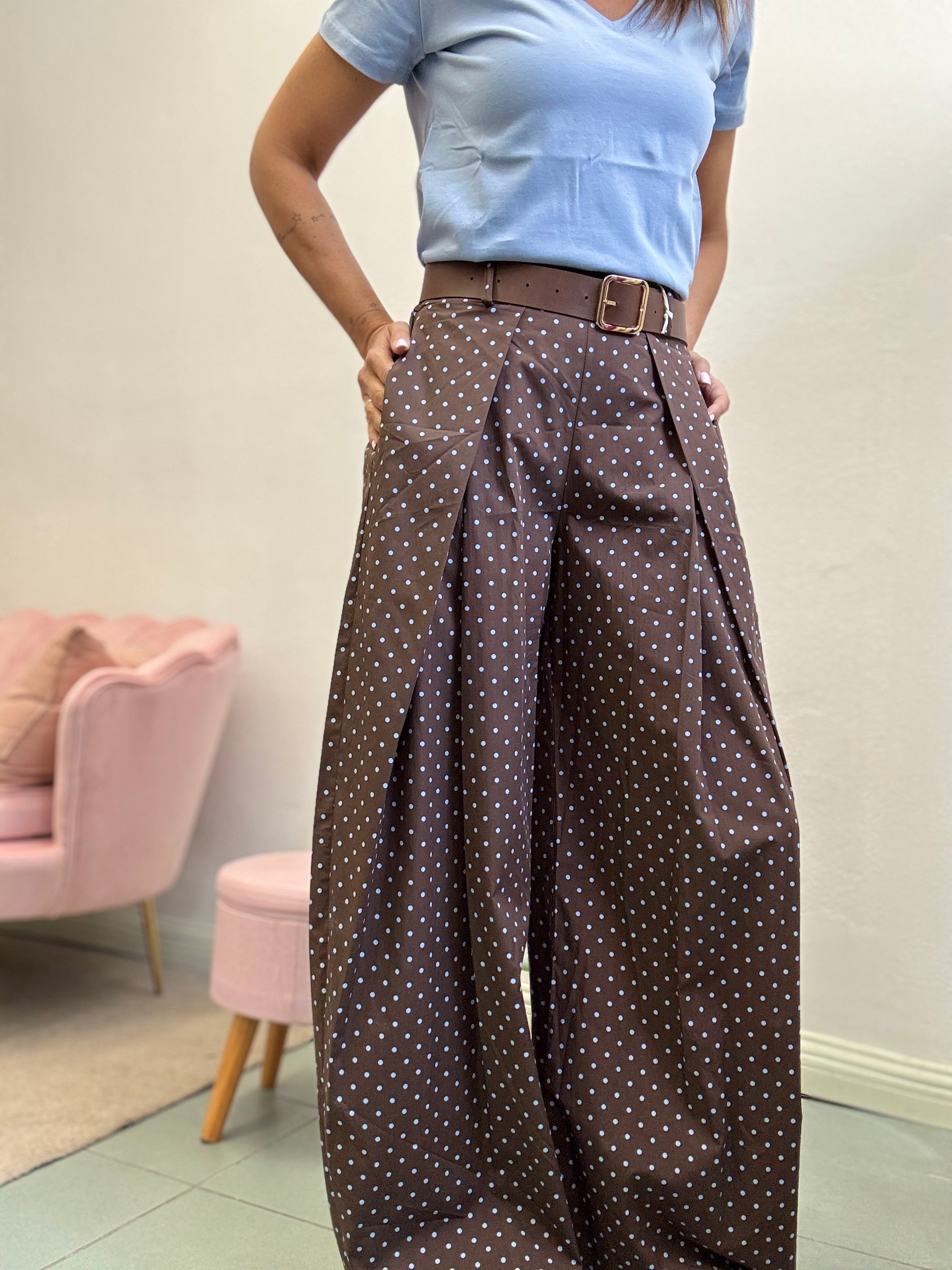Il pantalone pence e pois