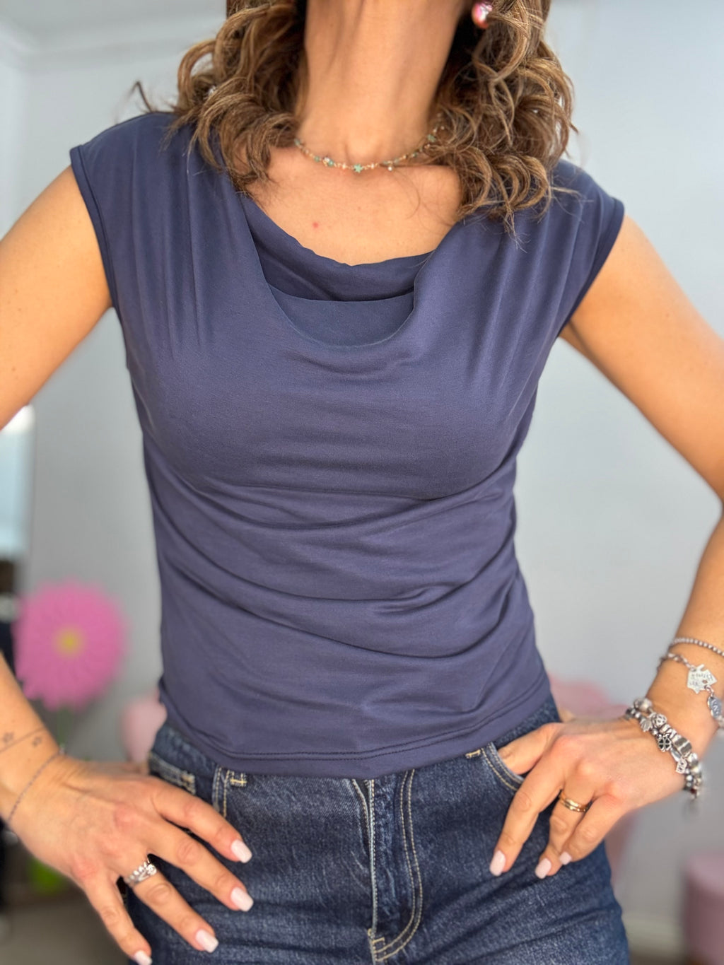 La maglia col collo morbido