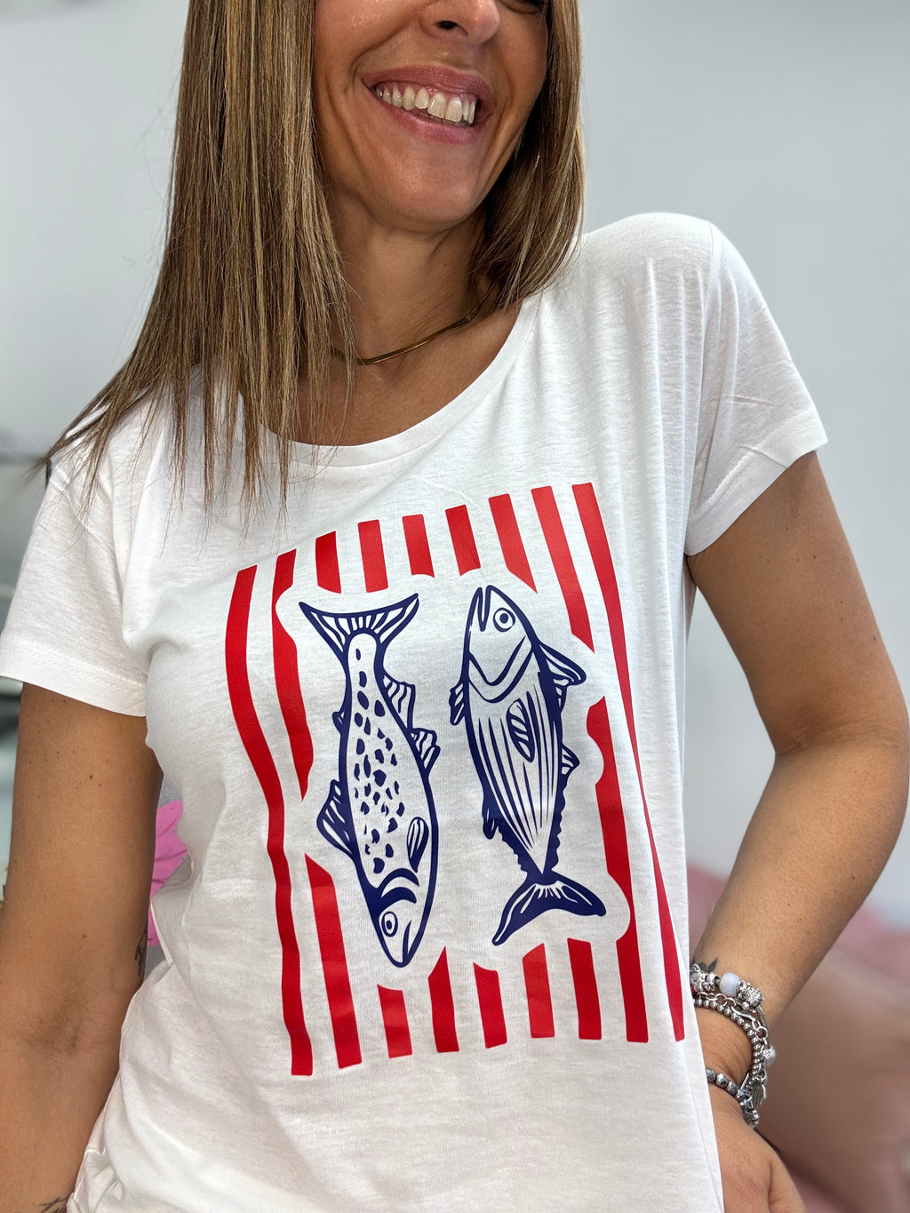 T-shirt sardine e moine