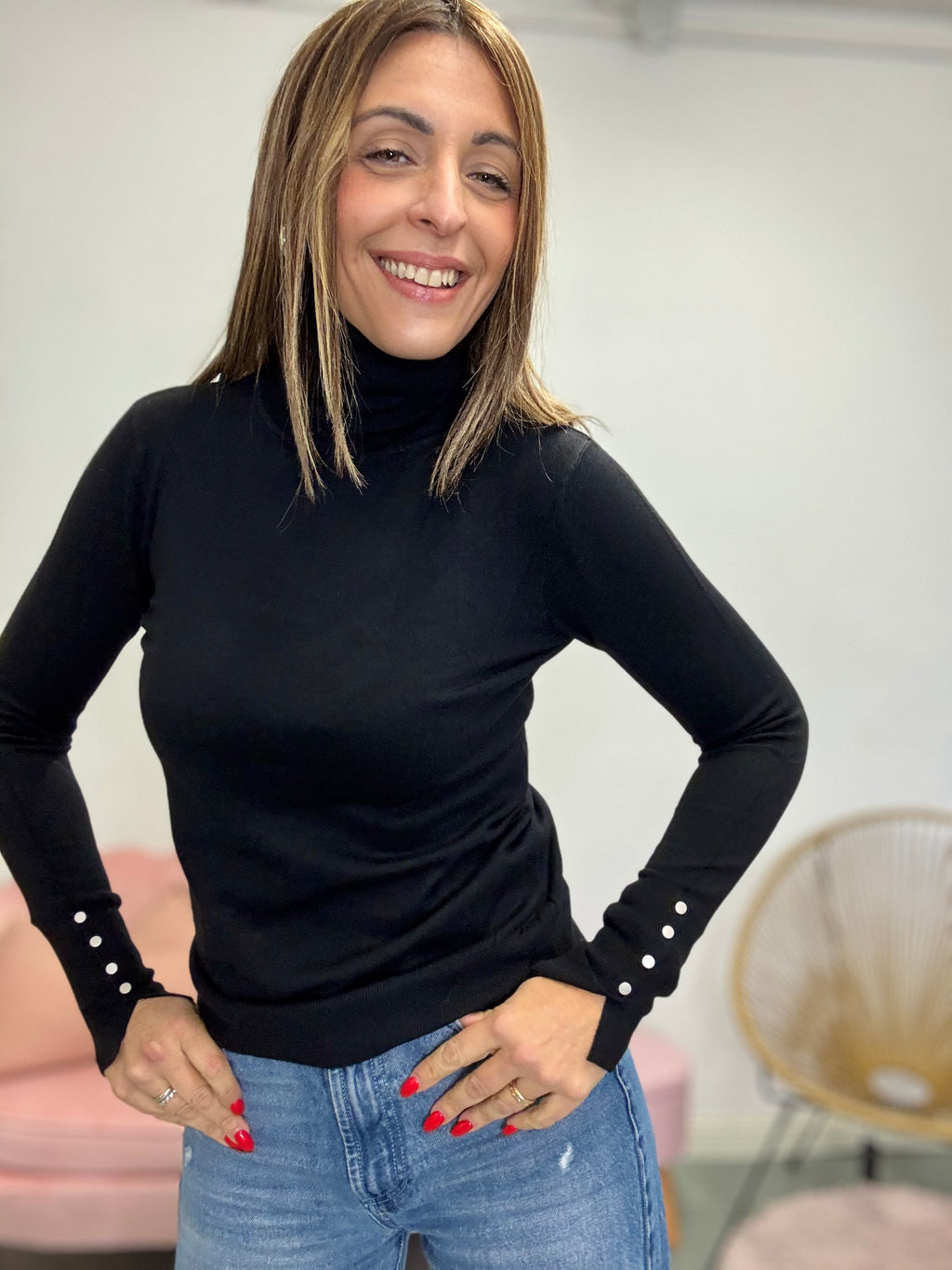 Dolcevita coi bottoncini