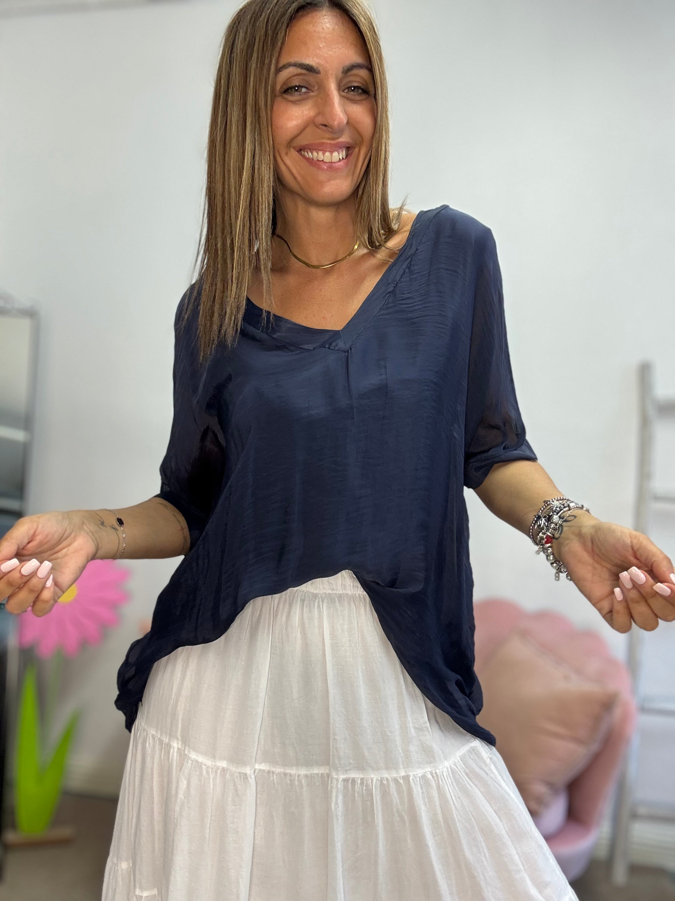 La blusa Satin
