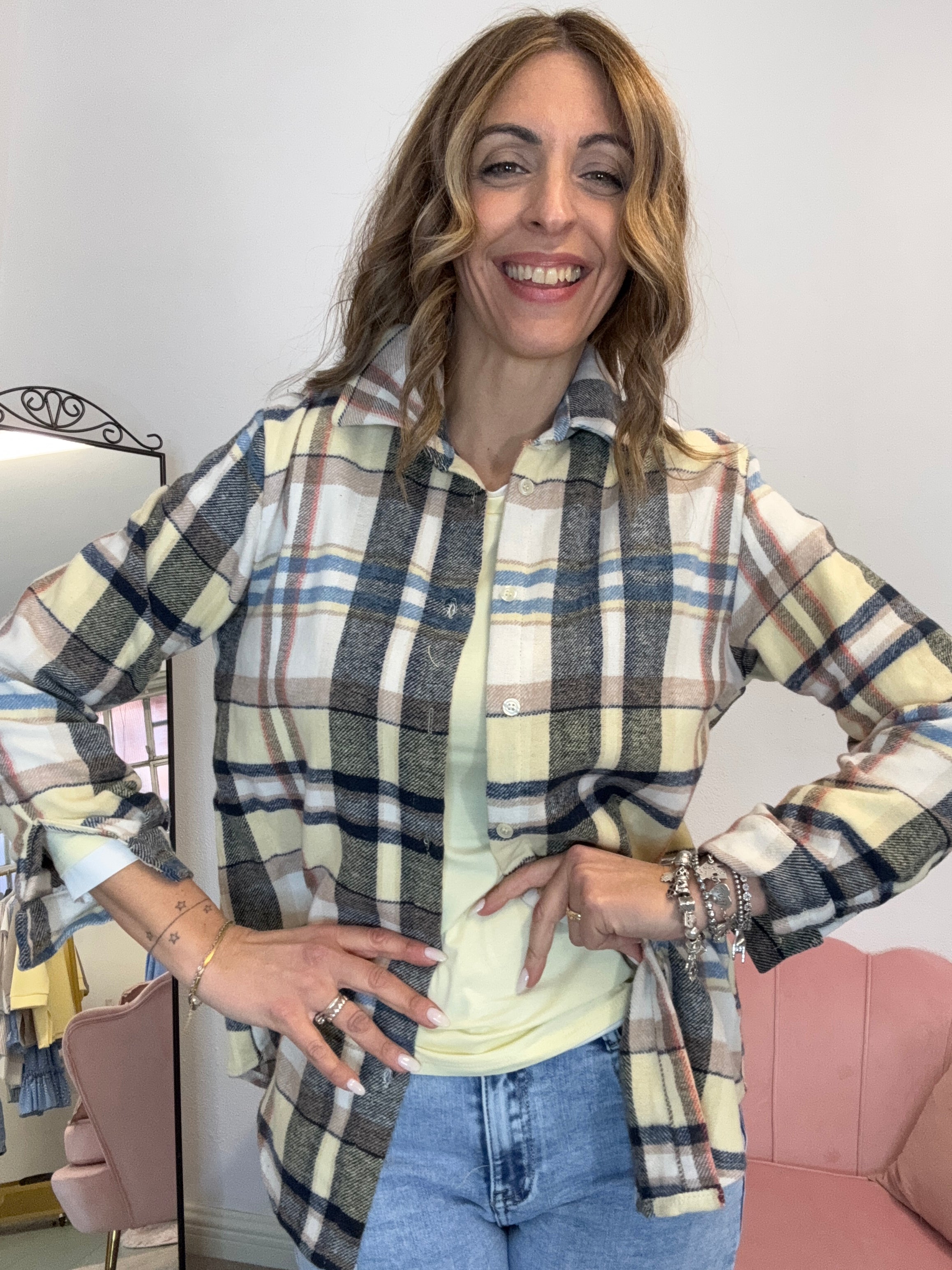 La camicia flanellina patch