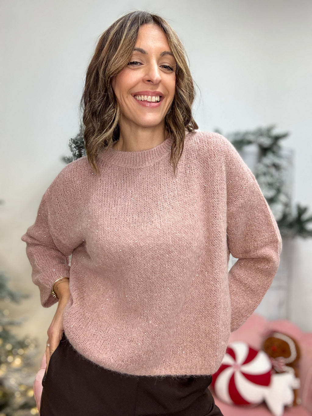 Il Pull mohair con le luci
