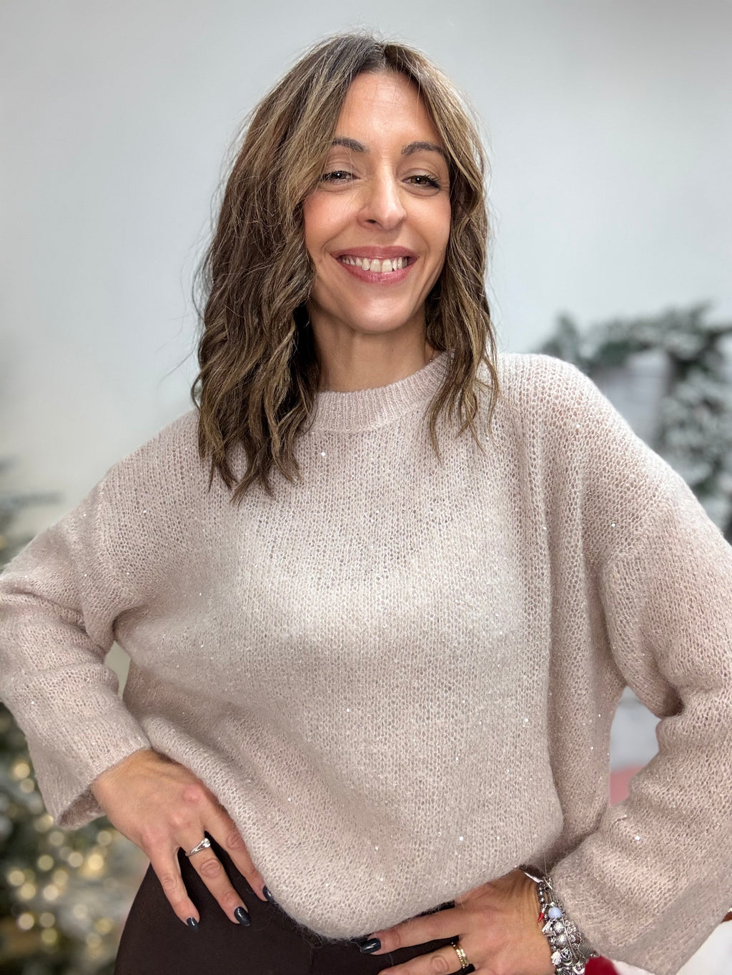 Il Pull mohair con le luci