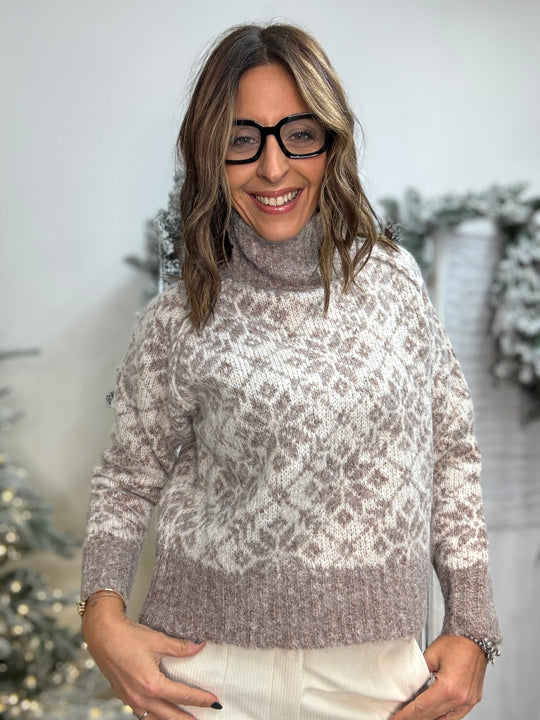 Il pull coi fiocchi di neve