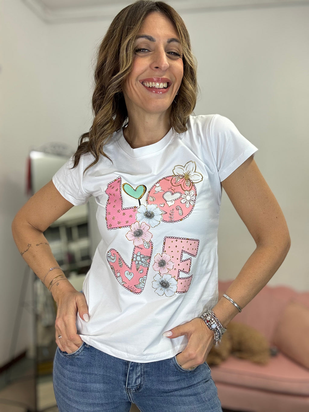 T-shirt Love cartoon