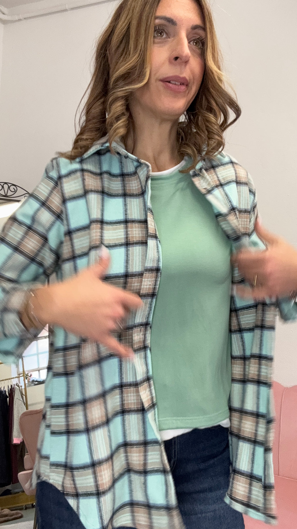 La camicia flanella leggera