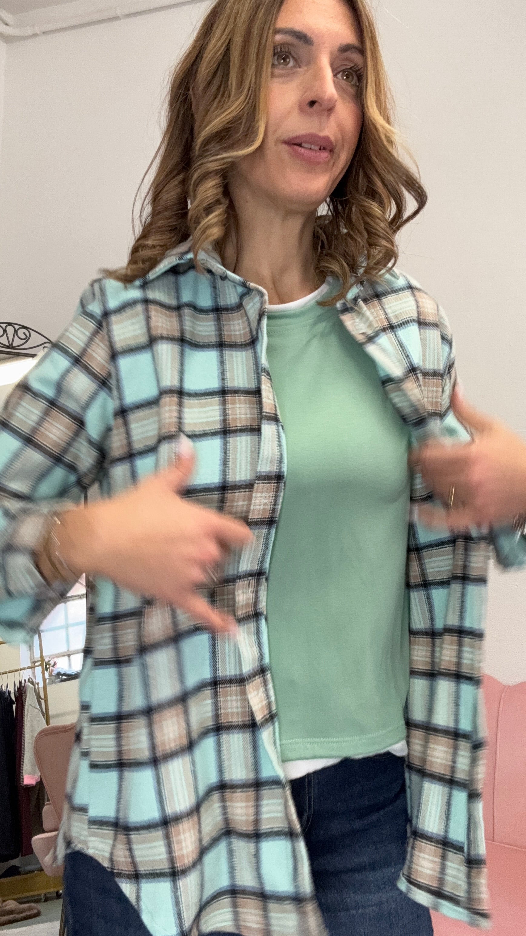 La camicia flanella leggera