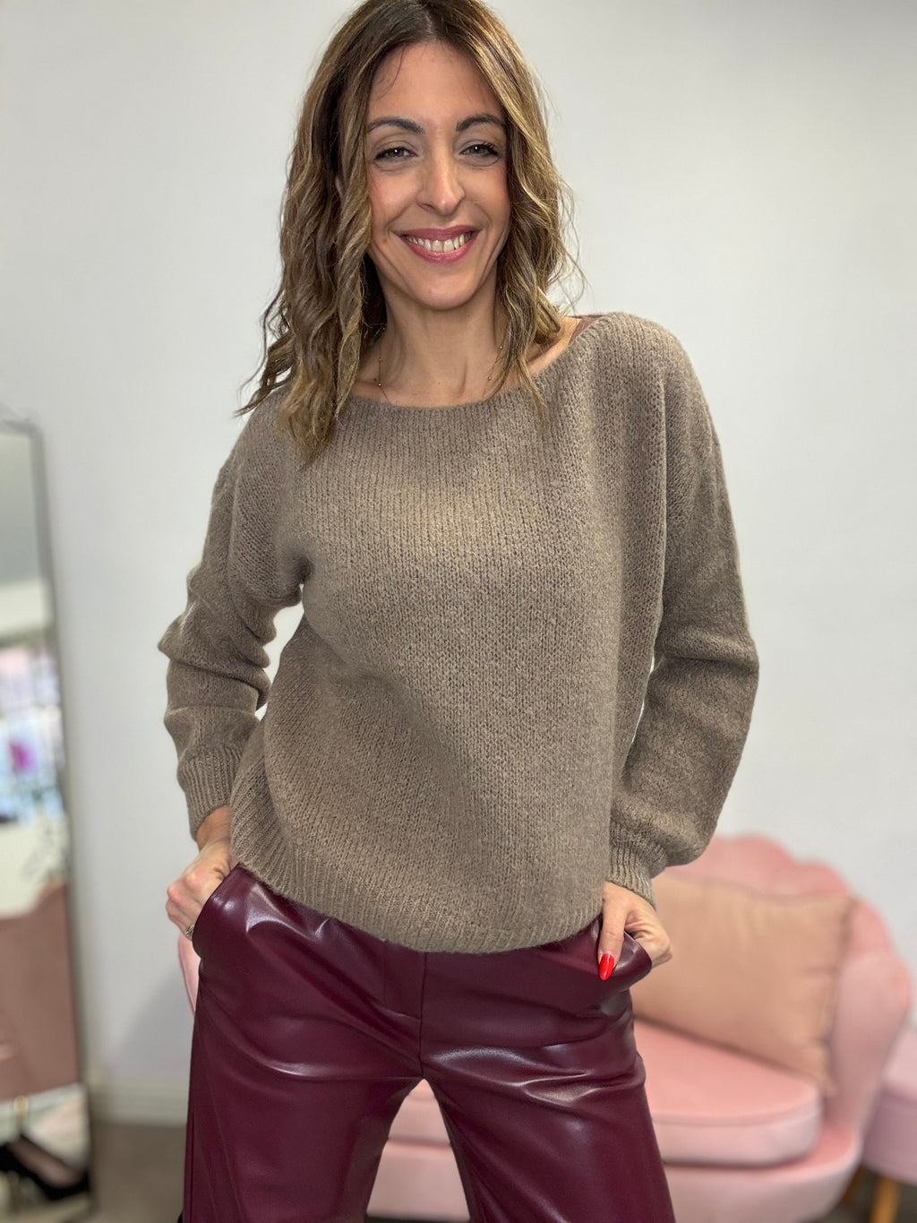 Il pull lana e mohair