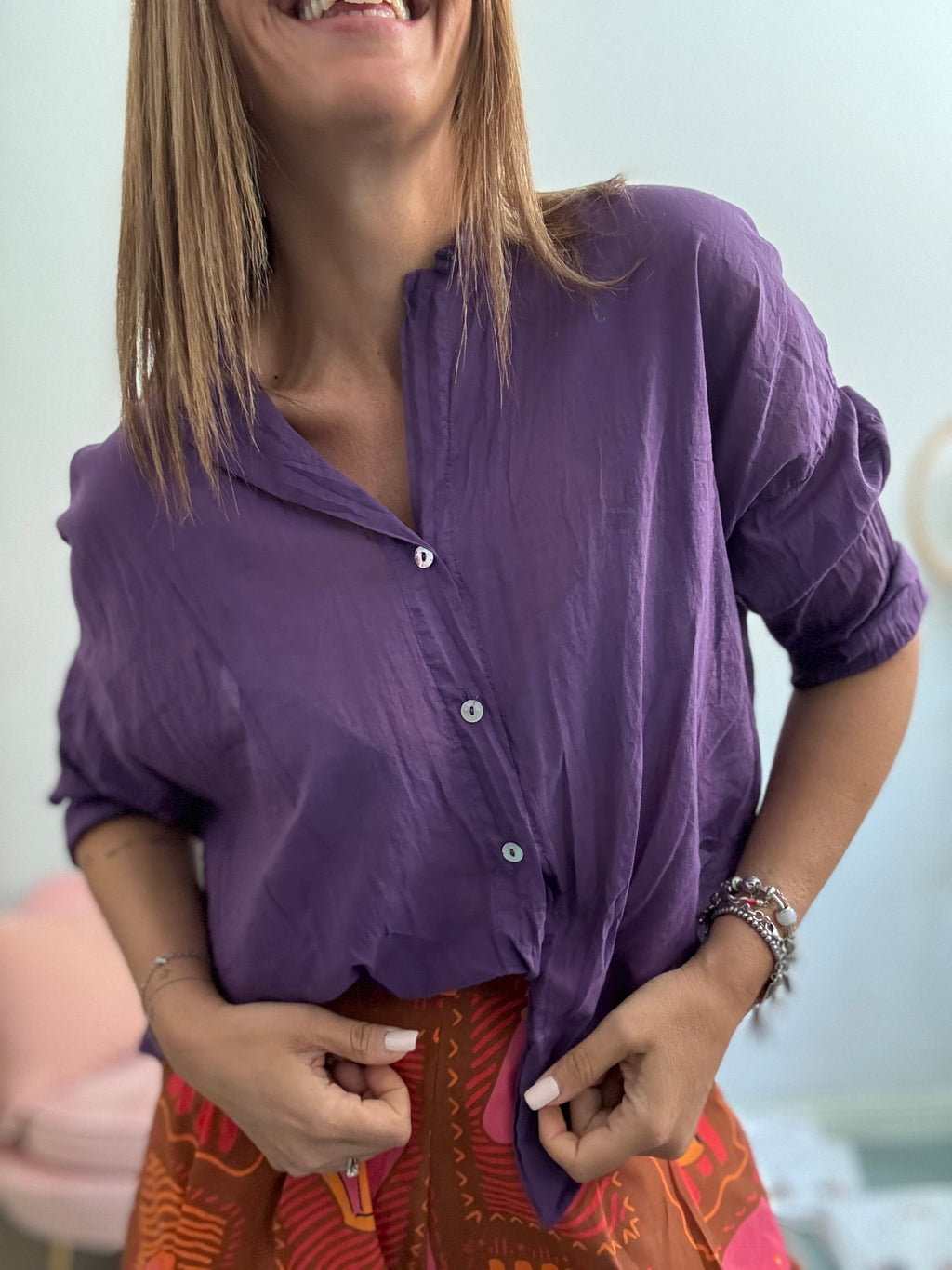 La camicia 100% cotone