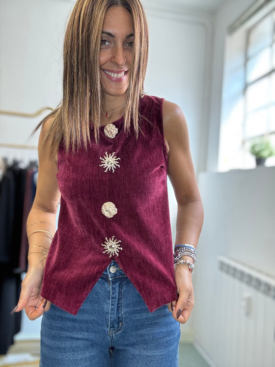 Il gilet velluto