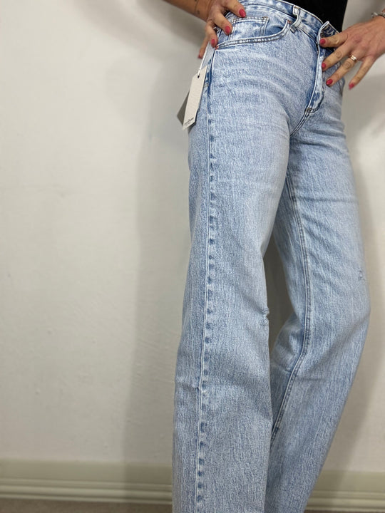 Jeans palazzo Denim slavato