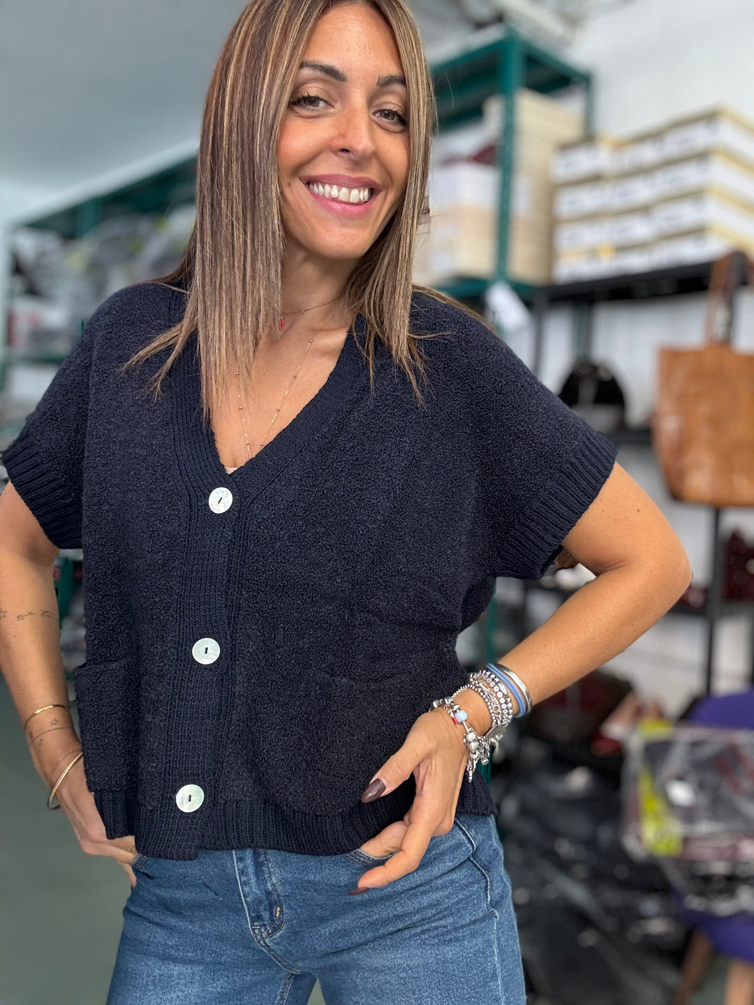 Il cardigan boucle