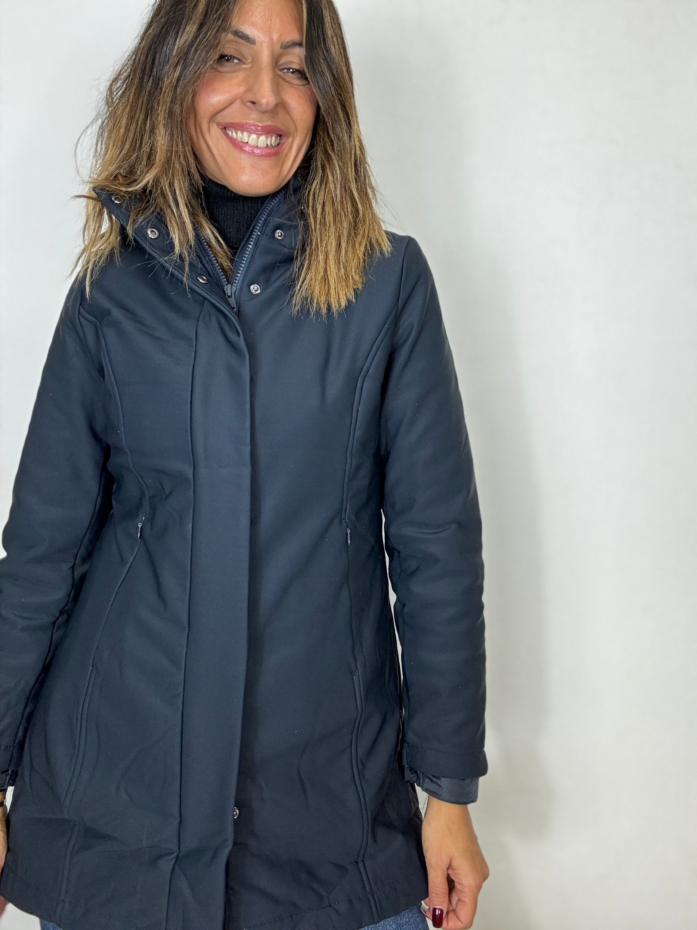 Il giaccone 3 in 1 ( in nero blu e ghiaccio )