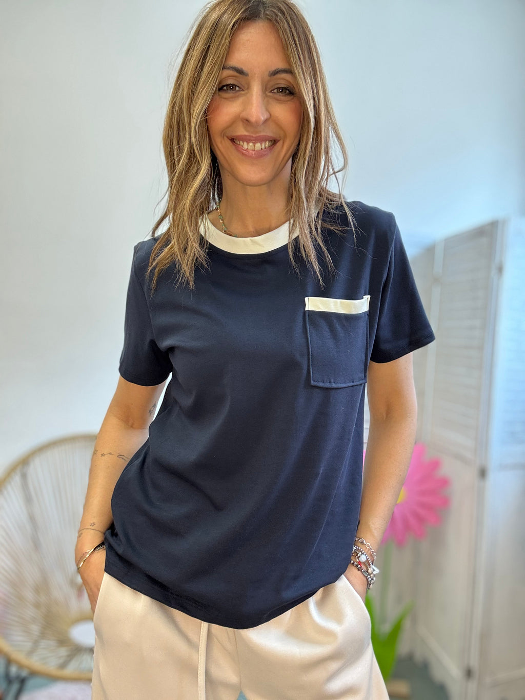 La T shirt bordini